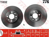 Disc frana RENAULT MEGANE I BA0 1 TRW DF1032