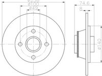 Disc frana RENAULT MEGANE I Classic (LA0/1_), RENAULT CLIO Mk II (BB0/1/2_, CB0/1/2_) - MINTEX MDC1997