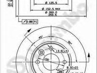 Disc frana RENAULT MEGANE II (BM0/1_, CM0/1_), NISSAN MARCH III (K12), RENAULT MEGANE II limuzina (LM0/1_) - BREMBO 09.9078.10