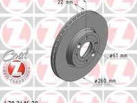 Disc frana RENAULT MEGANE II (BM0/1_, CM0/1_), NISSAN MARCH III (K12), RENAULT MEGANE II limuzina (LM0/1_) - ZIMMERMANN 470.2416.20