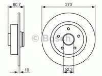 Disc frana RENAULT MEGANE II combi KM0 1 BOSCH 0986479607