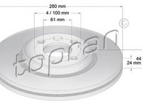 Disc frana RENAULT MEGANE II combi KM0 1 TOPRAN 700184