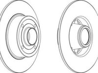 Disc frana RENAULT MEGANE II limuzina LM0/1 FERODO DDF1369