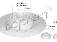 Disc frana RENAULT MEGANE II Sport Tourer (KM0/1_) (2003 - 2012) TOPRAN 700 643