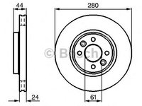 Disc frana RENAULT MEGANE II Sport Tourer (KM0/1_) - Cod intern: W20270594 - LIVRARE DIN STOC in 24 ore!!!