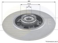 Disc frana RENAULT MEGANE III cupe (DZ0/1_) (2008 - 2016) COMLINE ADC3015