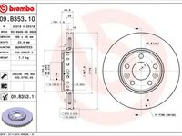 Disc frana RENAULT MEGANE III cupe DZ0 1 BREMBO 09B35310