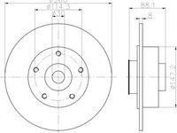 Disc frana RENAULT MEGANE III hatchback (BZ0_), RENAULT GRAN TOUR III combi (KZ0/1), RENAULT Scenic III (JZ0/1_) - TEXTAR 92195900