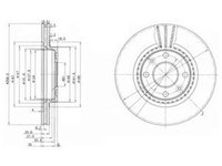 Disc frana RENAULT MEGANE Scenic JA0 1 DELPHI BG2625C