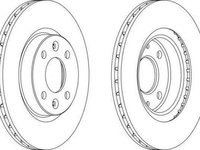 Disc frana RENAULT MEGANE Scenic JA0/1 FERODO DDF1096