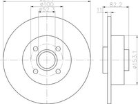 Disc frana RENAULT MEGANE Scenic (JA0/1_) - OEM - QUARO: QD5687 - Cod intern: W02605631 - LIVRARE DIN STOC in 24 ore!!!