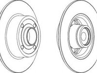 Disc frana RENAULT MODUS / GRAND MODUS (F/JP0_) (2004 - 2016) FERODO DDF1571-1