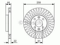 Disc frana RENAULT SANDERO/STEPWAY I, RENAULT CLIO IV, RENAULT CLIO Grandtour IV - BOSCH 0 986 479 A86