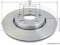 Disc frana RENAULT SCÉNIC I (JA0/1_) (1999 - 2003) COMLINE ADC1516V