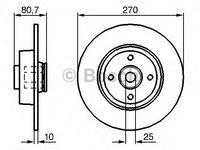 Disc frana RENAULT SCÉNIC II (JM0/1_) (2003 - 2020) BOSCH 0 986 479 274