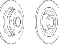 Disc frana RENAULT SCÉNIC II JM0/1 FERODO DDF1364