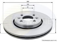 Disc frana RENAULT Scenic II JM0 1 COMLINE ADC1517V