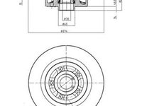 Disc frana RENAULT Scenic II JM0 1 DELPHI BG9026RSC