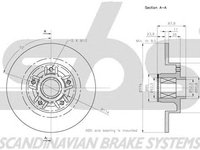 Disc frana RENAULT Scenic III JZ0 1 SBS 1815203991