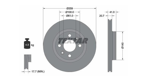 Disc frana Renault SYMBOL II (LU1/2_) 2008-20