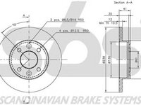 Disc frana RENAULT SYMBOL II LU1 2 sbs 1815313908