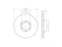 Disc frana Renault TRAFIC bus (T5, T6, T7) 1980-1989 #2 09335710