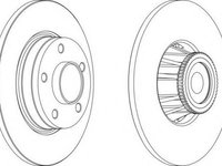 Disc frana RENAULT TRAFIC II bus (JL), RENAULT TRAFIC II Van (FL), OPEL VIVARO caroserie (F7) - FERODO DDF1623