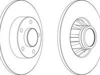 Disc frana RENAULT TRAFIC II bus (JL), RENAULT TRAFIC II Van (FL), OPEL VIVARO caroserie (F7) - FERODO DDF1498