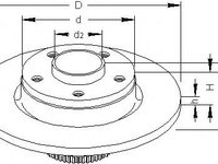 Disc frana RENAULT TRAFIC II bus (JL), RENAULT TRAFIC II Van (FL), OPEL VIVARO caroserie (F7) - TOPRAN 207 072