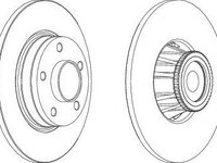 Disc frana RENAULT TRAFIC II platou / sasiu (EL) (2001 - 2016) FERODO DDF1623-1