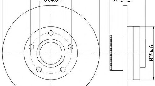 Disc frana RENAULT TRAFIC II Van (FL) - OEM -