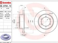 Disc frana RENAULT TRUCKS Maxity BREMBO 08979410