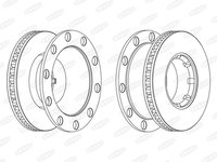 Disc frana RENAULT TRUCKS Midlum BERAL BCR243A