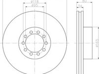 Disc frana RENAULT TRUCKS Midlum, RENAULT TRUCKS D-Serie - TEXTAR 93192600