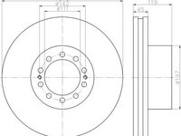 Disc frana RENAULT TRUCKS Midlum, VOLVO FL II, VOLVO FL III - TEXTAR 93222700