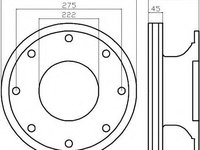 Disc frana RENAULT TRUCKS Midlum, VOLVO FL II, VOLVO FL III - TEXTAR 93192300