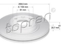 Disc frana RENAULT TWINGO I (C06) (1993 - 2012) TOPRAN 700 180 piesa NOUA