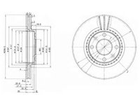 Disc frana RENAULT TWINGO I C06 DELPHI BG2625