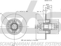 Disc frana RENAULT TWINGO II CN0 SBS 1815203964