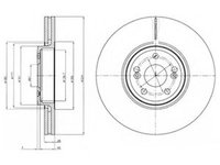 Disc frana RENAULT VEL SATIS BJ0 DELPHI BG9687