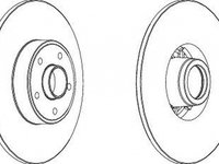 Disc frana RENAULT VEL SATIS BJ0 FERODO DDF1386