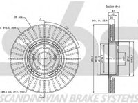 Disc frana RENAULT VEL SATIS BJ0 sbs 1815313933