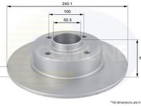 Disc frana RENAULT WIND (E4M_) (2010 - 2016) COMLINE ADC1555