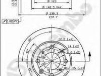 Disc frana ROVER 200 hatchback (XW), ROVER CABRIOLET (XW), ROVER 400 (XW) - BREMBO 08.5456.10