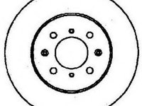 Disc frana ROVER 200 (XH), HONDA CIVIC III limuzina (AM, AK, AU), HONDA BALLADE IV limuzina (ED) - JURID 561495J