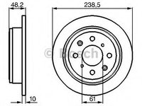 Disc frana ROVER 25 (RF) (1999 - 2005) BOSCH 0 986 478 350 piesa NOUA