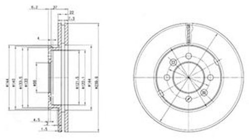 Disc frana ROVER MONTEGO DELPHI BG2290