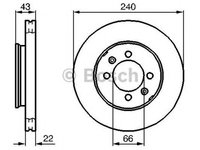 Disc frana ROVER MONTEGO Estate XE BOSCH 0986478813