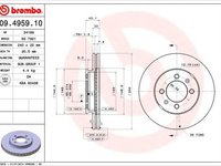 Disc frana ROVER MONTEGO Estate XE BREMBO 09495910