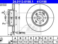 Disc frana ROVER STREETWISE (2003 - 2005) ATE 24.0113-0198.1 piesa NOUA